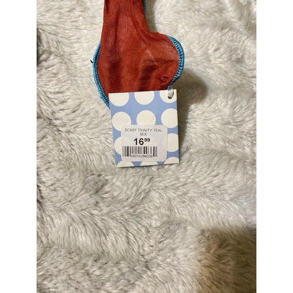 NWT Powder SCARF Trinity Teal Viscose New - Picture 3 of 6